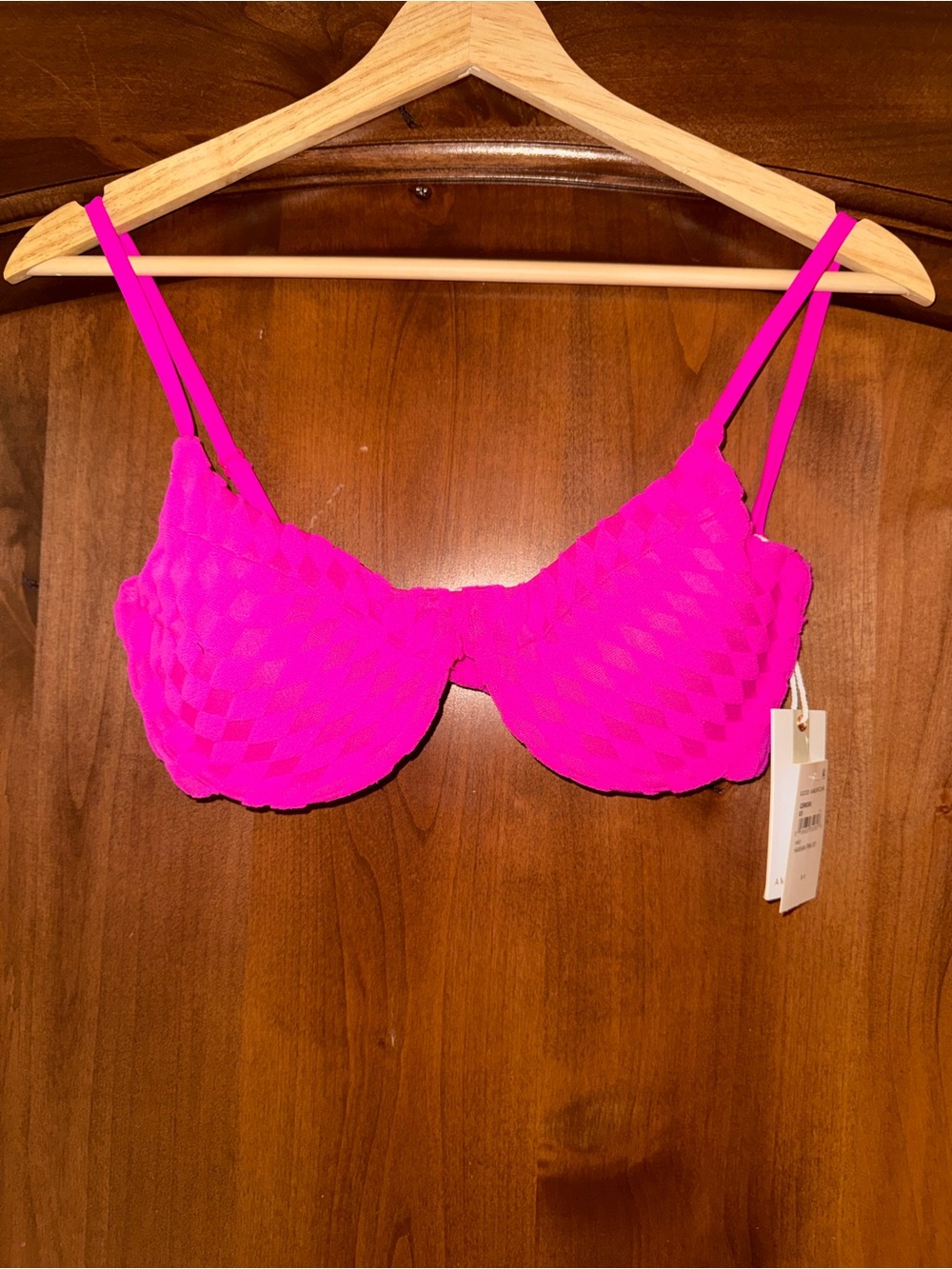 Women’s Underwire Bikini Top - Hot Pinky